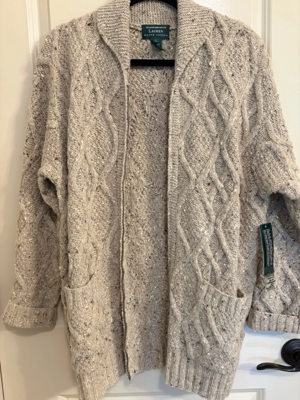 Vintage NWT Lauren Ralph Lauren wool Cardigan